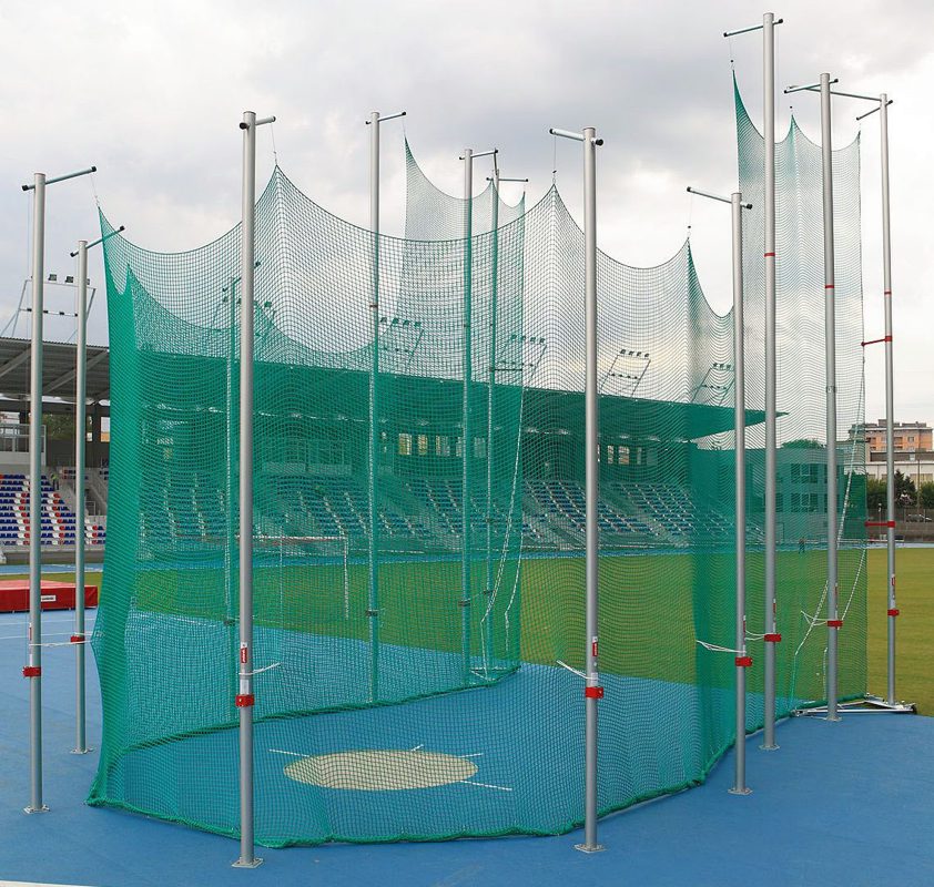 Safety cages for discus and hammer throwing Equipment main for Track