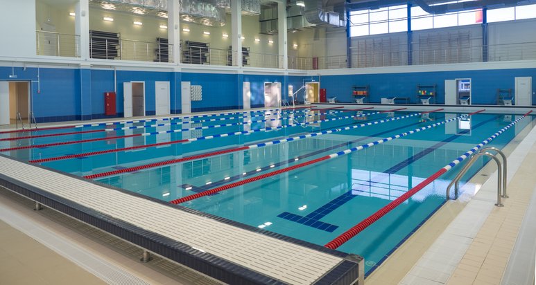 Sport and fitness centers with swimming pool