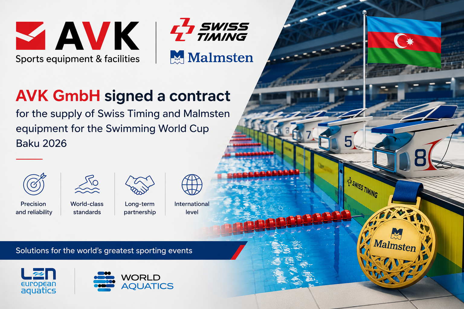 AVK GmbH signed a contract with Water Sports Palace LLC (Azerbaijan)