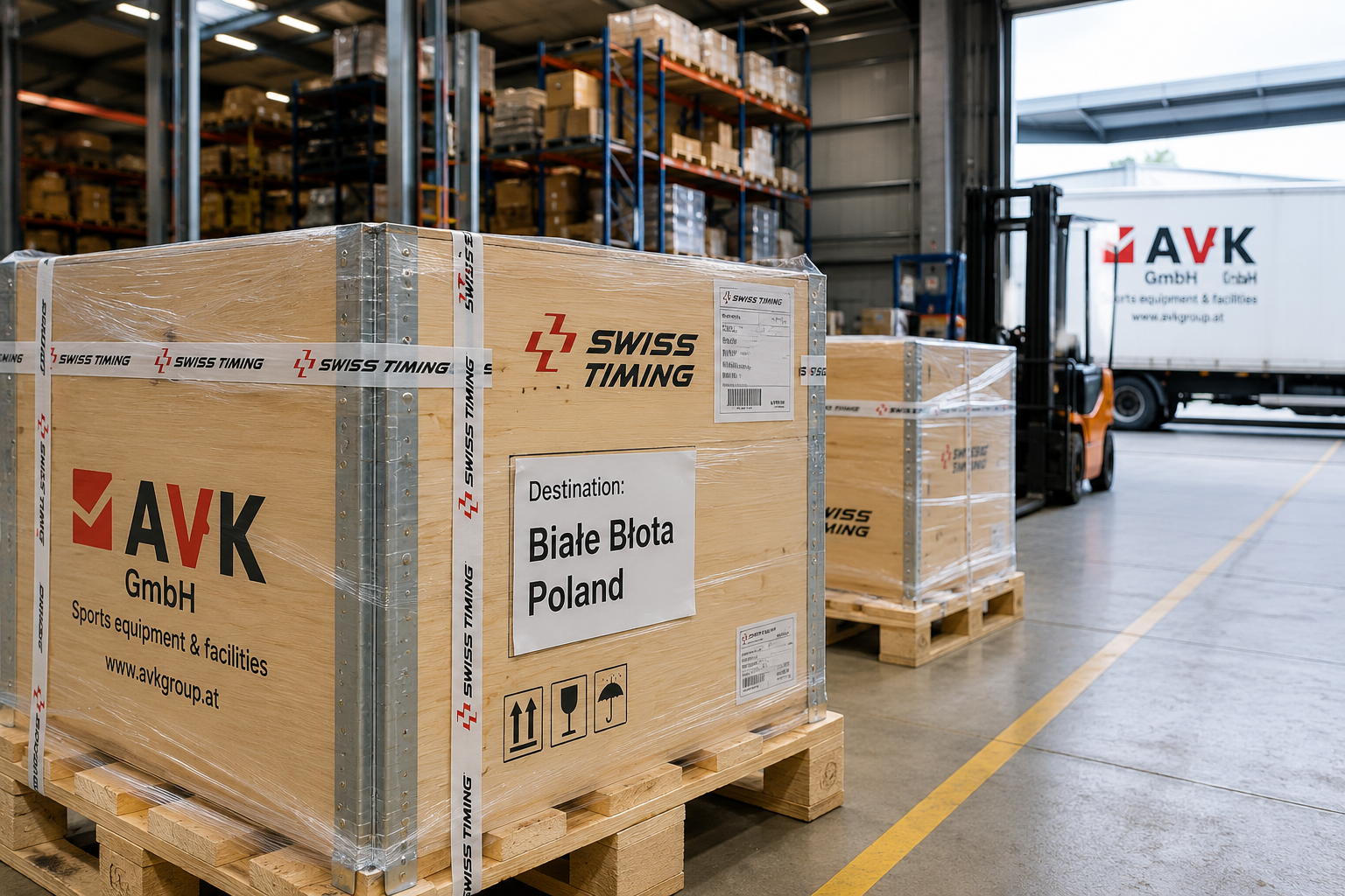 AVK GmbH completed a Swiss Timing equipment delivery to Poland