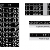Modular numeric and alphanumeric scoreboards CALYPSO