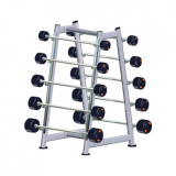 Barbell rack for rubber barbell