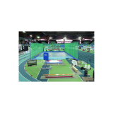 Foam protection pad for indoor shot put throwing cage