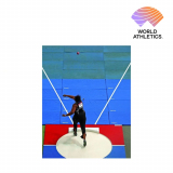 Shot put throwing landing system custom-made, World Athletics Certified