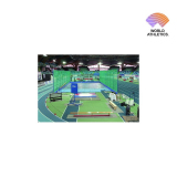 Shot put throwing landing system custom-made, World Athletics Certified