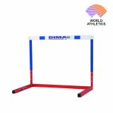 Painted aluminum international hurdle, World Athletics Certified