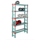 Rack for gym ball storage