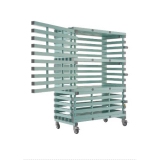 Mobile lockable rack