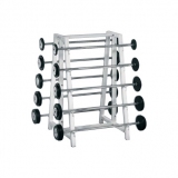 Barbell rack double-sided with 10 barbells