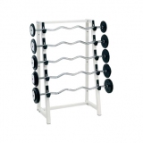 Barbell rack one-sided with 5 barbells