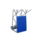Protective pad for basketball backstop