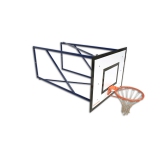 Wall mounted mini-basket backstop