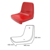 Stadium backrest shell seats CR4 certificated by FIBA, UEFA /FIFA