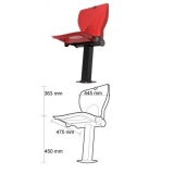 Stadium tip up seats AC certificated by FIBA