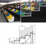 Metallic bleachers (benches) for sports TM85-40