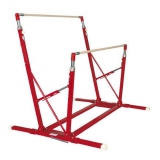 Training freestanding asymmetric bars for schools with folding feet and transport trolleys
