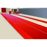 Spring Acrobatic track 13.50 x 2 m with roll-up mats