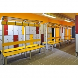 Benches Quadrant series for gyms, swimmings pools and wellness areas