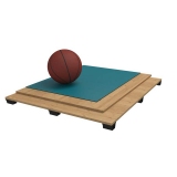 Flooring parquet for basketball halls RUBBER, FIBA Approved