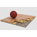 Flooring parquet for basketball halls BERNA, FIBA Approved