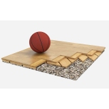 Flooring parquet for basketball halls TIRANO, FIBA Approved
