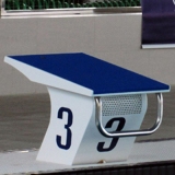 Starting block for swimming pools
