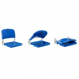 Stadium seats M2007 on step riser - certificated by FIBA, UEFA /FIFA