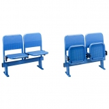 Stadium seats MR2008 on metallic bench - FIBA approved