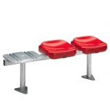 Stadium seats M90 on metallic beam - FIBA approved