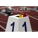 Competition lane markers set for athletics track events LM-45/6