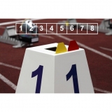 Competition lane markers set for athletics track events LM-45/8