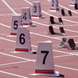 Competition lane marker for athletics track events LM-60