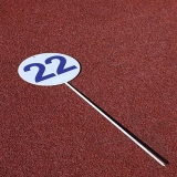 Competition round marker with one pin for throwing athletic events DM70-S0321