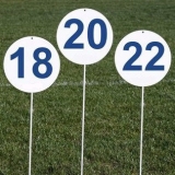 Competition set of 14 round markers for throwing athletic events DM70-14-S0321