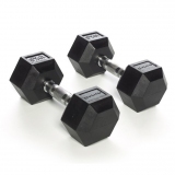 Dumbells rubber hex