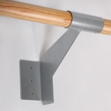 Single ballet barre wall support