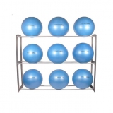 Fitness ball compact rack