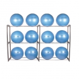 Fitness ball compact rack