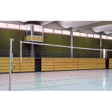 Volleyball posts Standard with pulley tensioning device - acc. to EN 1271