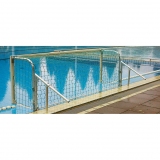 Water polo goals, pool edge fastening, folding, 3x0.90 m