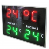 DIGITAL CLOCK-THERMOMETER FOR POOL