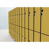 LOCKERS 12/8 - 40MM COMPACT LAMINATE/ALUMINUM for gyms, swimmings pools and wellness areas