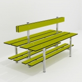 Benches DOUBLE BENCH 3 FUNCTION for gyms, swimmings pools and wellness areas