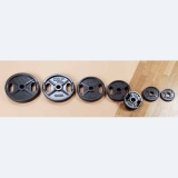 Discs cast iron, grey, with grips - for fitness and weightlifting