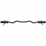Bar curl, black, approx. 120 cm - for fitness and weightlifting