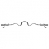 Bar super curl, chrome, approx. 125 cm - for fitness and weightlifting