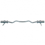Bar curl, chrome, approx. 120 cm - for fitness and weightlifting
