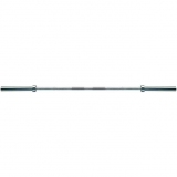 Bar, Economy, length 220 cm, weight 20 kg, chrome, suitable for bench presses up to 120 kg. - for fitness and weightlifting