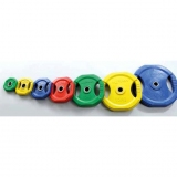 Dumbbell discs cast iron with stainless steel bushing for 30 mm bars - for fitness and weightlifting