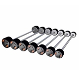 Barbells rubber Monobloc - for fitness and weightlifting
